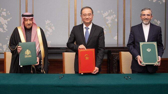 Saudi Arabia and Iran Vow to Implement Beijing Agreement with China’s Diplomatic Mediation