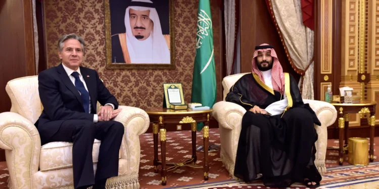 Crown Prince Meeting with Antony Blinken