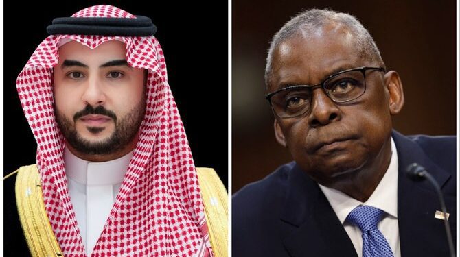 Saudi Defense Minister Engages in Talks with US Counterpart Amid Military Escalation in the Middle East