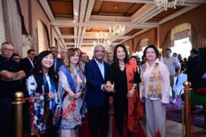 CEO of Serena Hotels Mr. Aziz Boolani and envoy spouses