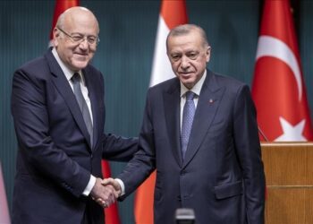 Turkish PM Hosts Lebanon’s Caretaker PM Najib Mikati in Ankara