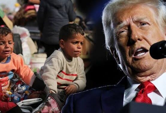 Trump Calls neighbours to take in Palestinians to ‘clean out’ Gaza