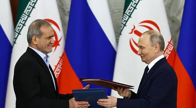 Russia and Iran Presidents Sign Strategic Partnership with 20-Year Treaty
