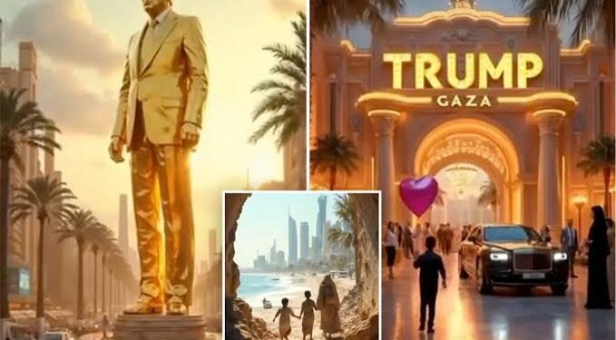 Trump Shares AI-Generated Video Promoting “Trump Gaza” Resort on Palestinian Ruins