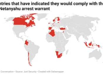 Countries that would arrest Netanyahu